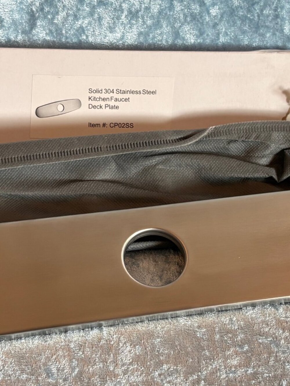 LENOVA CP-02SS Stainless Steel Single Hole Faucet Cover Plate